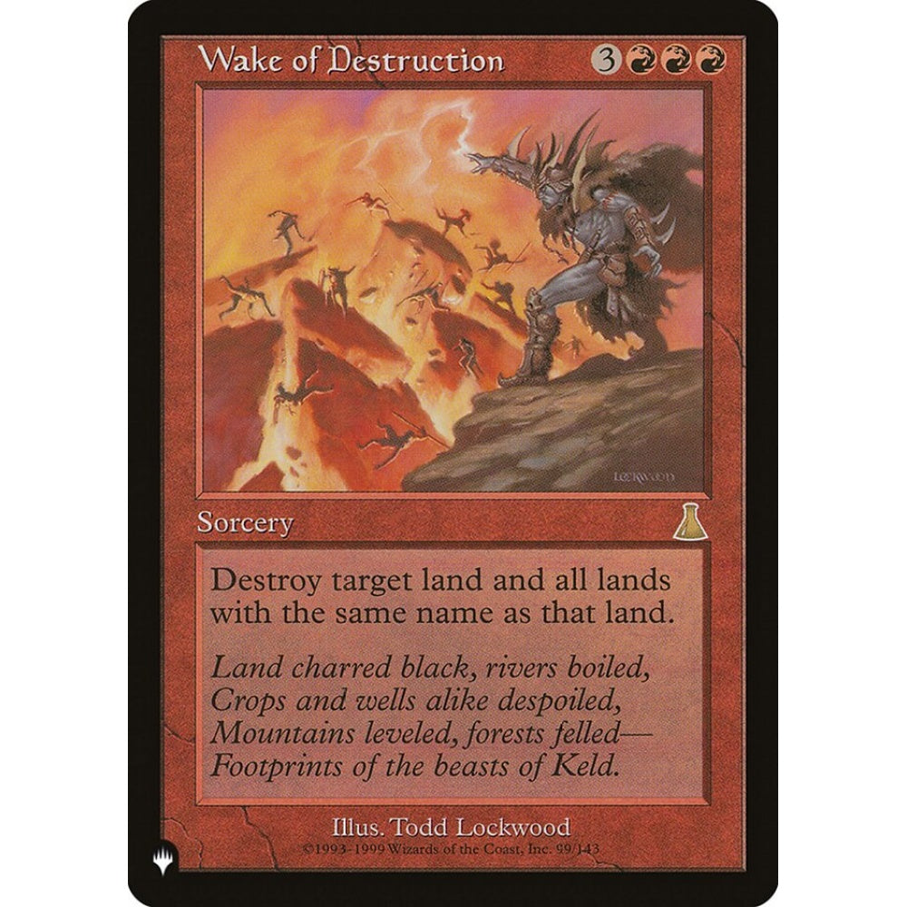 Wake of Destruction rare UDS-99 Magic the Gathering The List