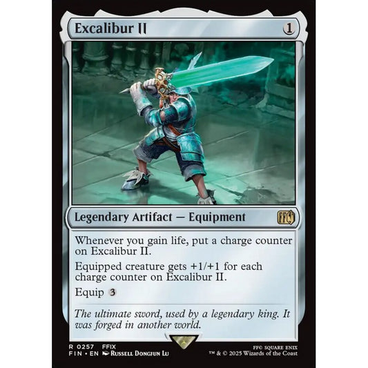 Excalibur II rare 257 Magic the Gathering Final Fantasy