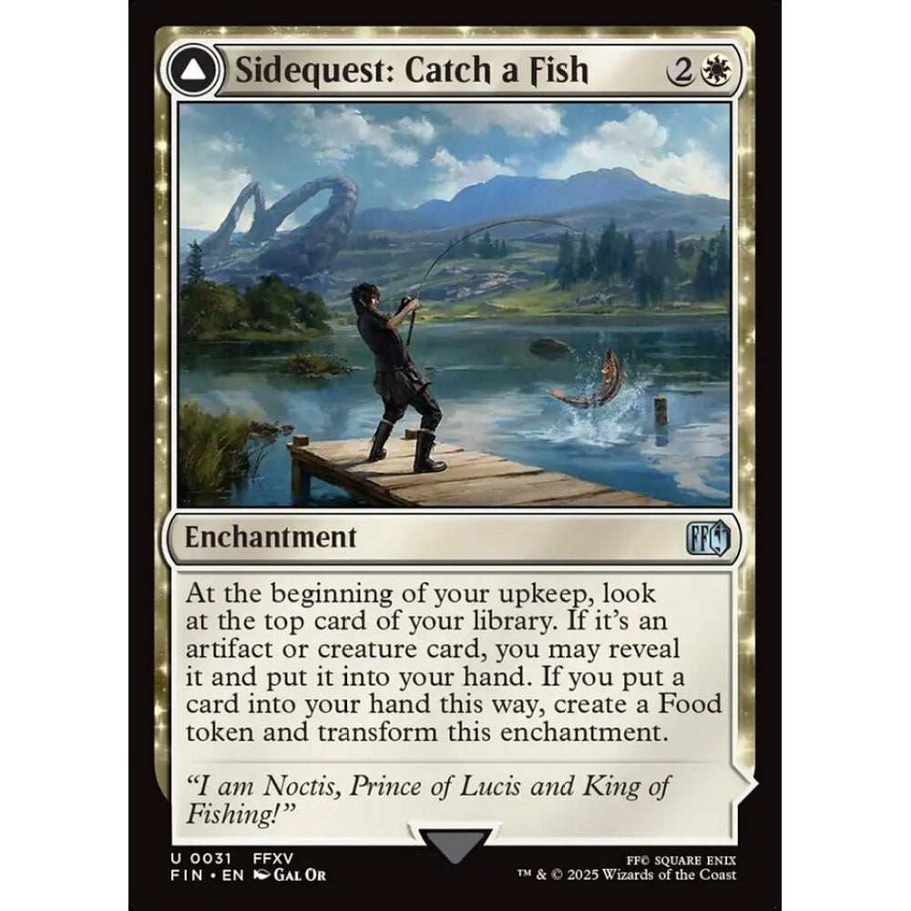 Sidequest: Catch a Fish // Cooking Campsite uncommon 31 Magic the Gathering Final Fantasy
