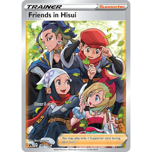 Friends in Hisui Rare Ultra 148/159 Pokemon Card Game Crown Zenith