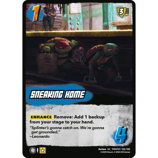 Sneaking Home 120/186 TMNT01 Universus Teenage Mutant Ninja Turtles Action UC