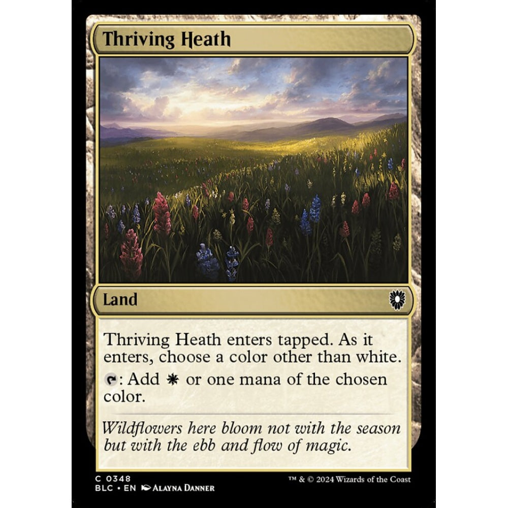 Thriving Heath, 348, common, Magic: The Gathering, Bloomburrow