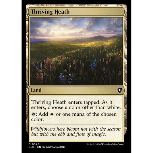 Thriving Heath, 348, common, Magic: The Gathering, Bloomburrow