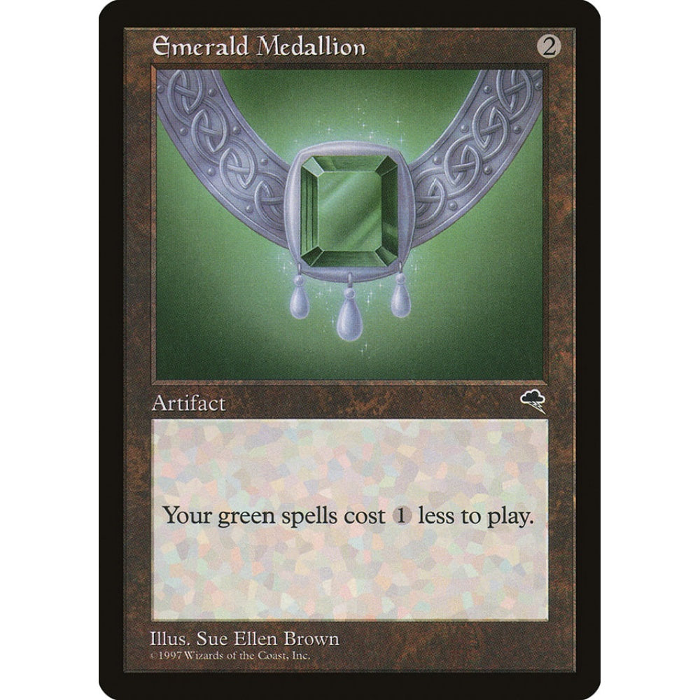 Emerald Medallion rare 283 Magic the Gathering Tempest Spanish