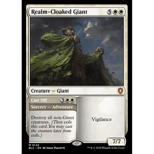 Realm-Cloaked Giant // Cast Off, 149, mythic, Magic: The Gathering, Bloomburrow