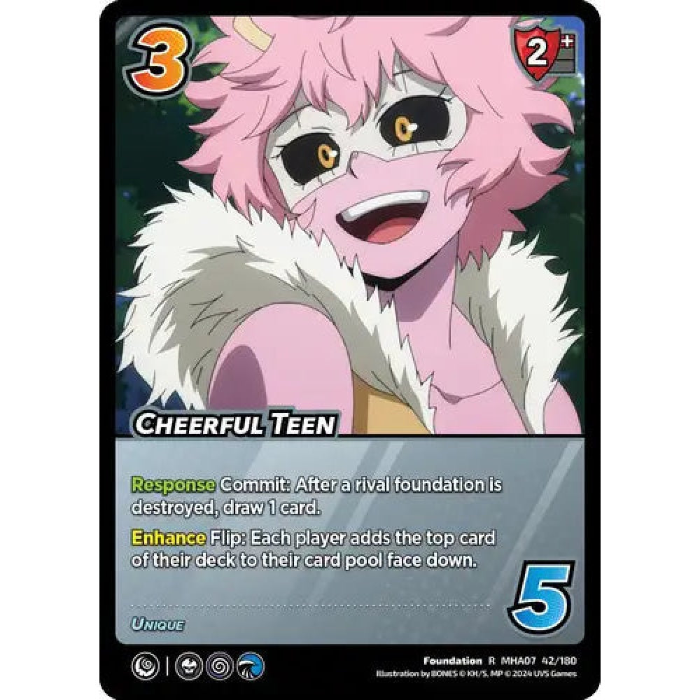 Cheerful Teen, 42/180, R, UniVersus, MHA07 Girl Power