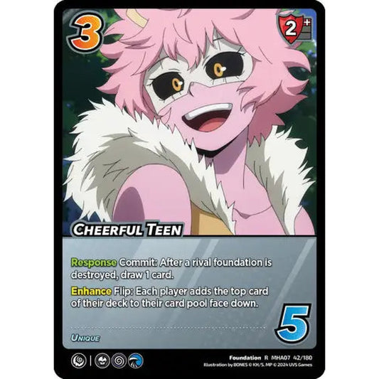 Cheerful Teen, 42/180, R, UniVersus, MHA07 Girl Power