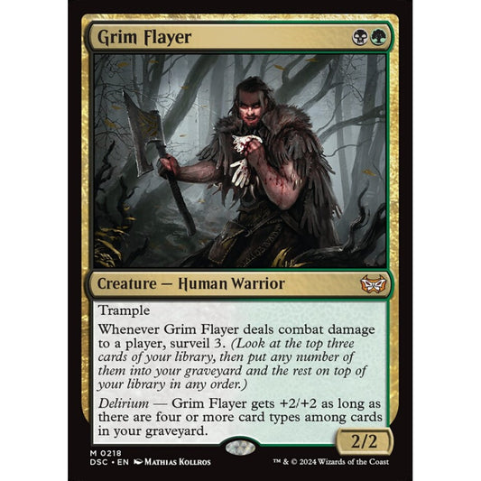Grim Flayer, 218, mythic, Magic: The Gathering, Duskmourn: House of Horror