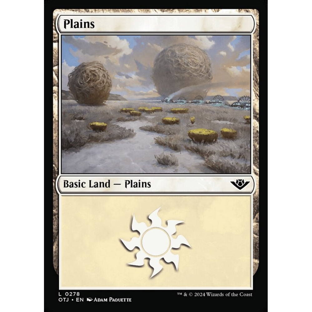 Plains, 278, common, Magic: The Gathering, Outlaws of Thunder Junction