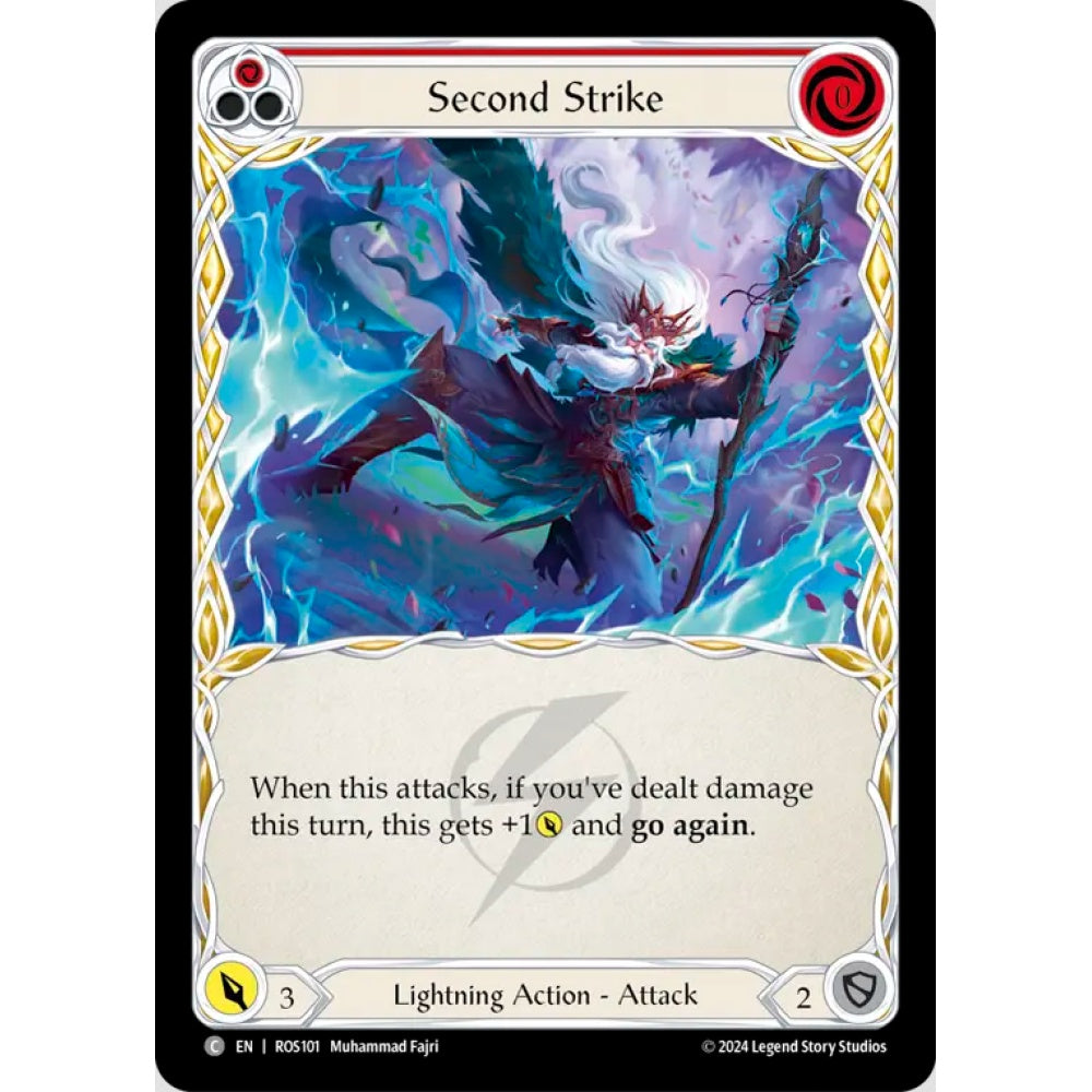 Second Strike, Red), Common, Flesh and Blood, Rosetta