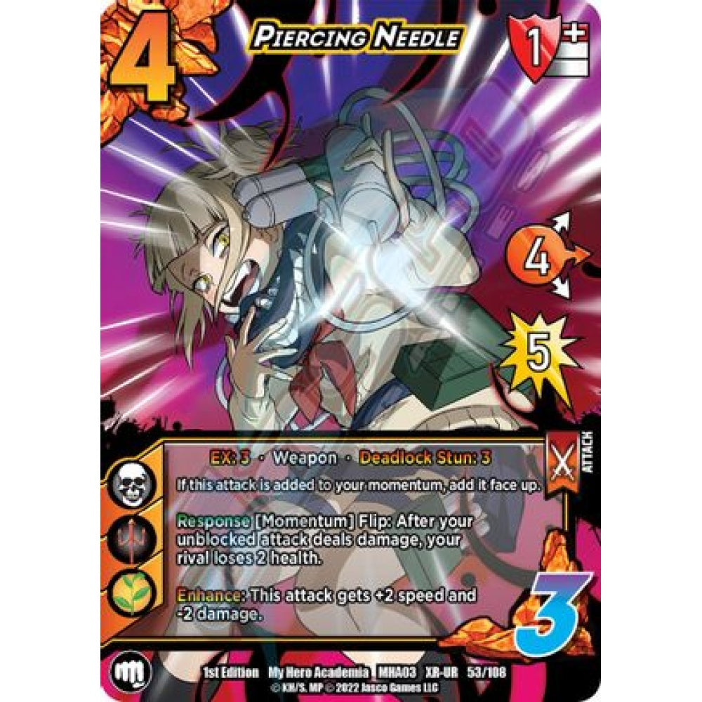 Piercing Needle, 53/108, XR-UR, UniVersus, MHA03 Heroes Clash
