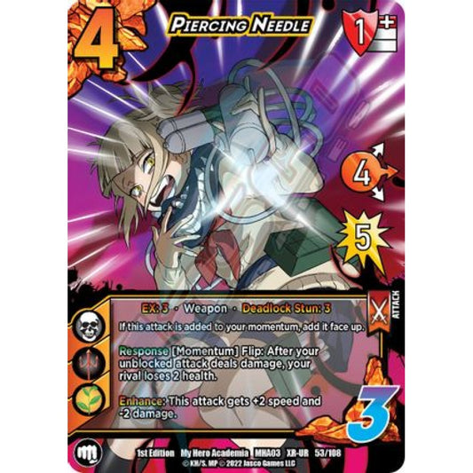 Piercing Needle, 53/108, XR-UR, UniVersus, MHA03 Heroes Clash