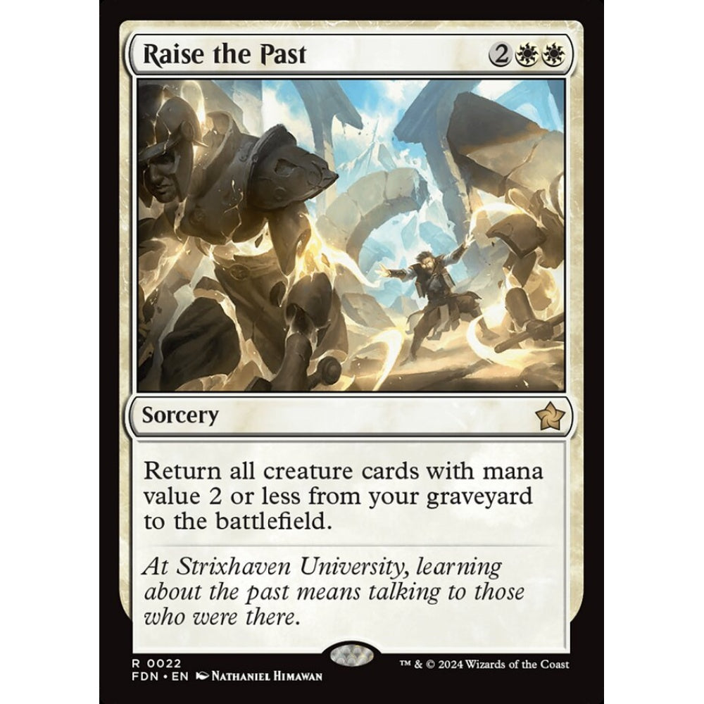 Raise the Past, 22, rare, Magic: The Gathering, Foundations