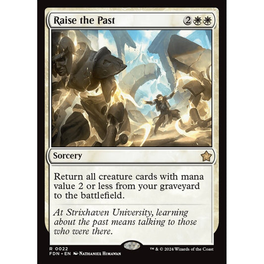 Raise the Past, 22, rare, Magic: The Gathering, Foundations