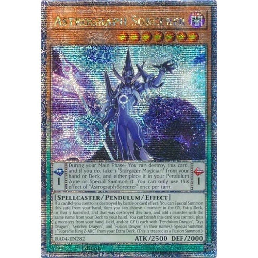 Astrograph Sorcerer (Quarter Century Secret Rare) RA04-EN282 QCR Yu-Gi-Oh Quarter Century Stampede