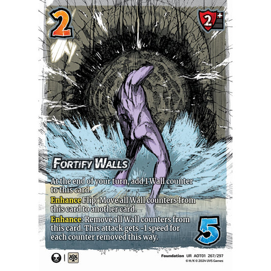 Fortify Walls, 267/297, UR, UniVersus, Attack on Titan: Battle for Humanity