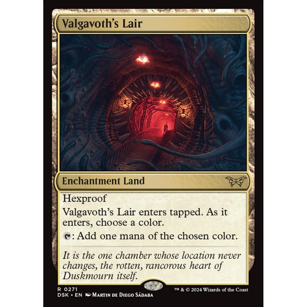 Valgavoth's Lair, 271, rare, Magic: The Gathering, Duskmourn: House of Horror