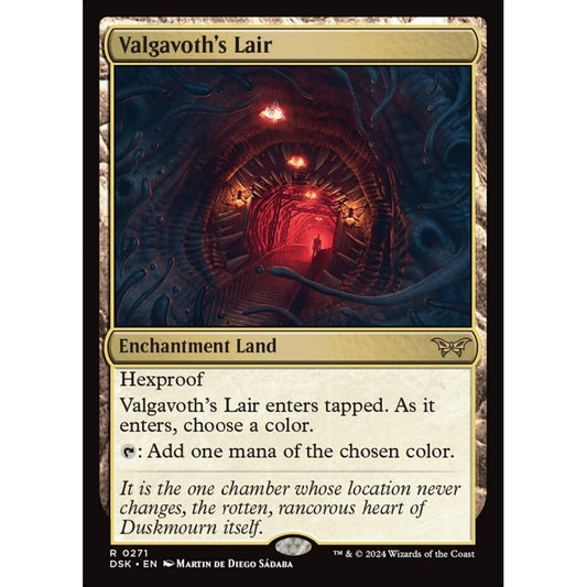 Valgavoth's Lair, 271, rare, Magic: The Gathering, Duskmourn: House of Horror