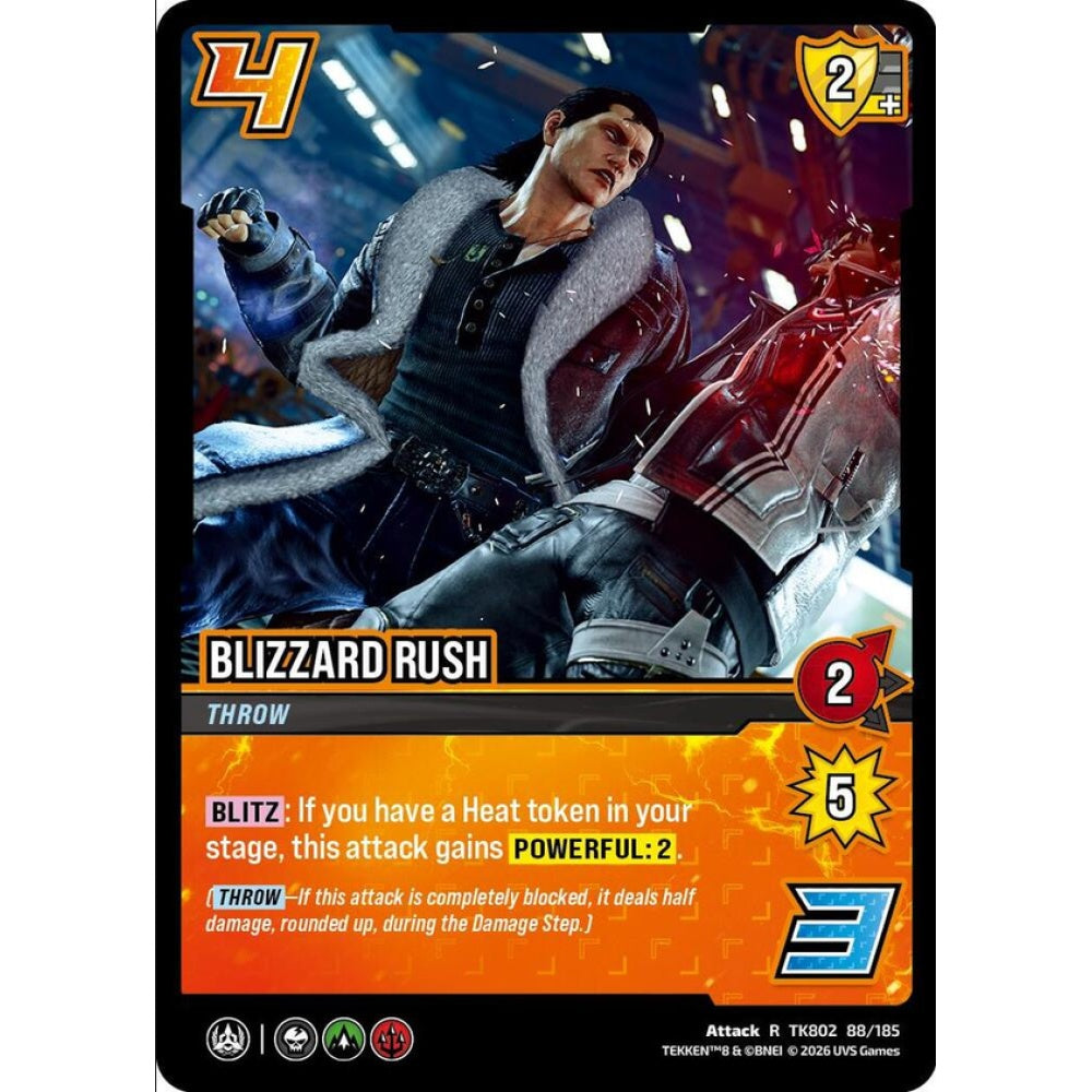 Blizzard Rush 88/185 TK802 Universus Tekken 8 Attack C