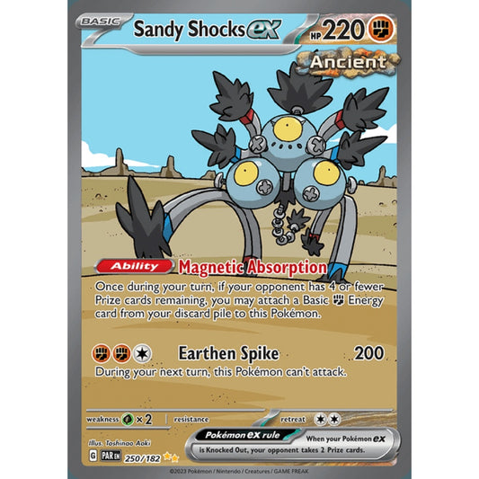 Sandy Shocks ex Secret Illustration Rare 250/182 Pokemon Card Game Paradox Rift