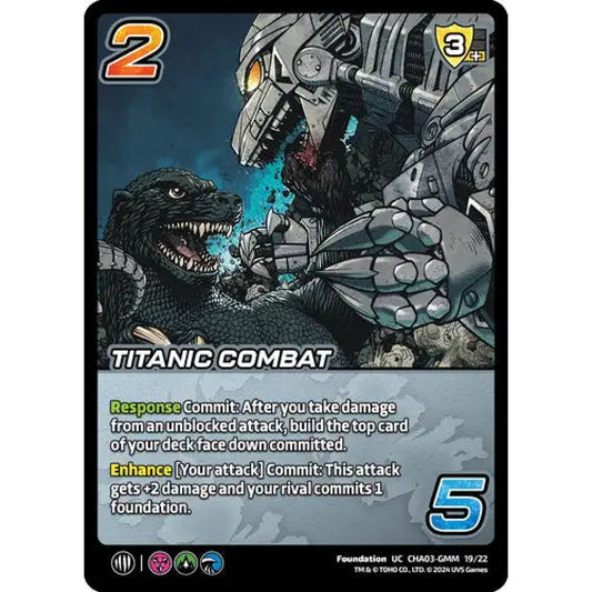 Titanic Combat, 19/22, UC, UniVersus, Challengers Godzilla & Mothra, King Ghidorah & Rodan