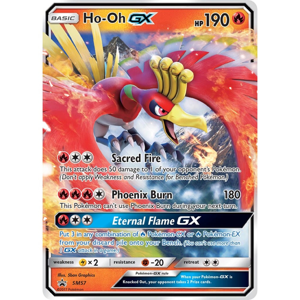 Ho-Oh-GX Promo SM57 Pokemon Card Game Sun & Moon Promos