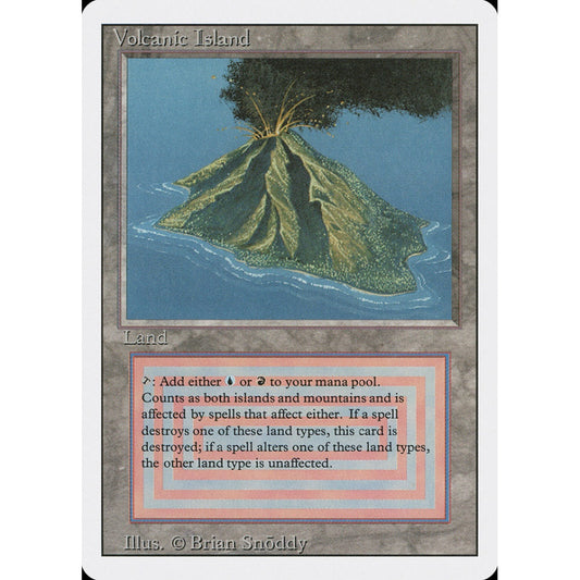 Volcanic Island rare 291 Magic the Gathering Revised Edition