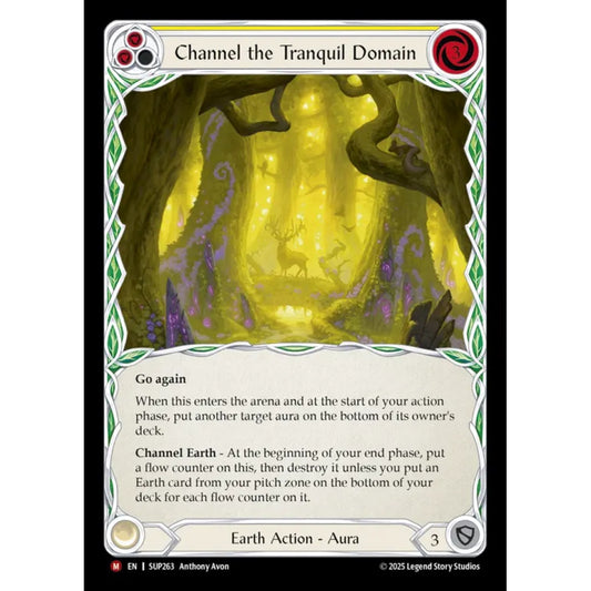 Channel the Tranquil Domain SUP263 Majestic Flesh & Blood Trading Card Game Super Slam in Regular Art