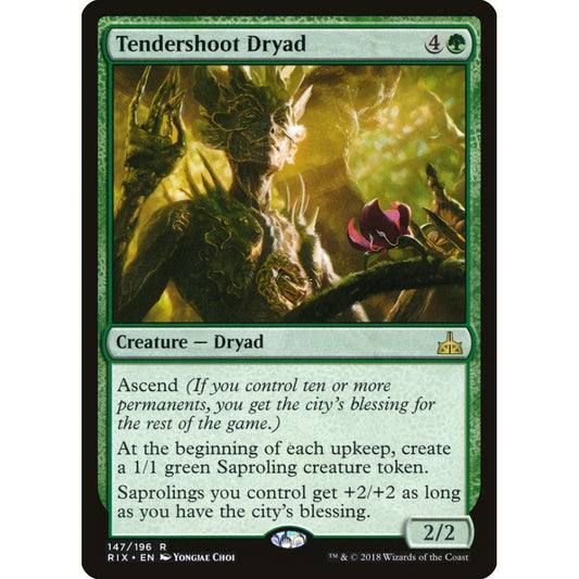 Tendershoot Dryad rare 147 Magic the Gathering Rivals of Ixalan