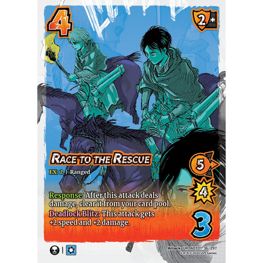 Race to the Rescue, 36/297, UR, UniVersus, Attack on Titan: Battle for Humanity