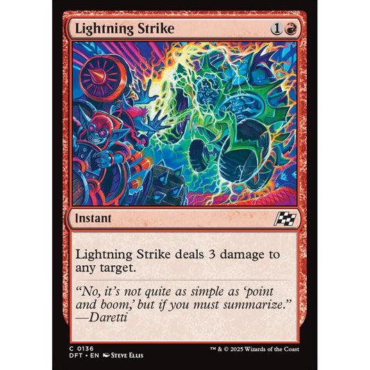 Lightning Strike, 136, common, Magic: The Gathering, Aetherdrift