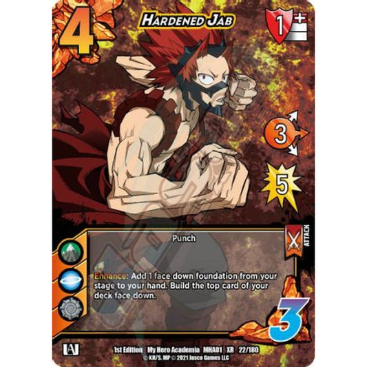 Hardened Jab, 22/180, XR, UniVersus, MHA01 My Hero Academia