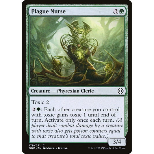Plague Nurse, common, 179, Magic the Gathering, Phyrexia: All Will Be One