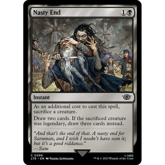 Nasty End, common, 99, Magic the Gathering, The Lord of the Rings: Tales of Middle-earth