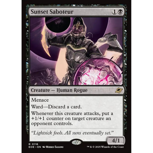 Sunset Saboteur rare 116 Magic the Gathering Edge of Eternities
