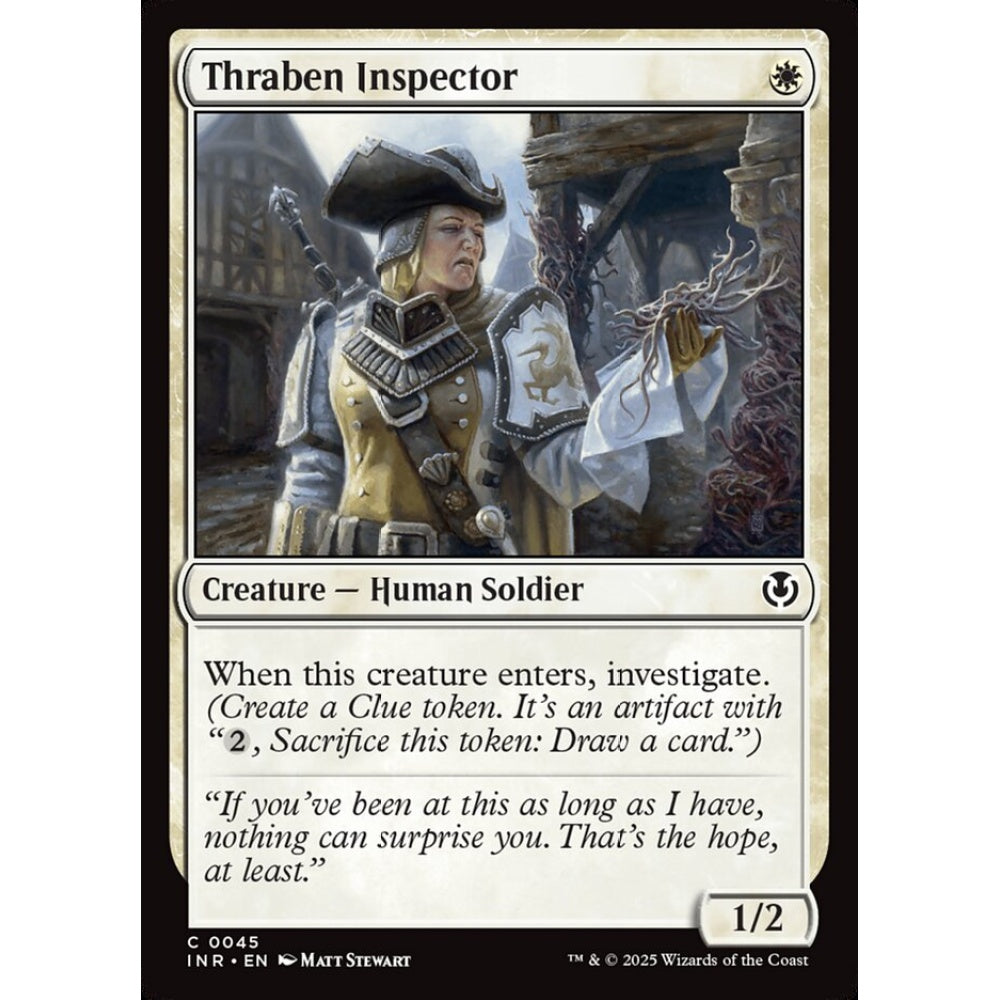 Thraben Inspector, 45, common, Magic: The Gathering, Innistrad Remastered