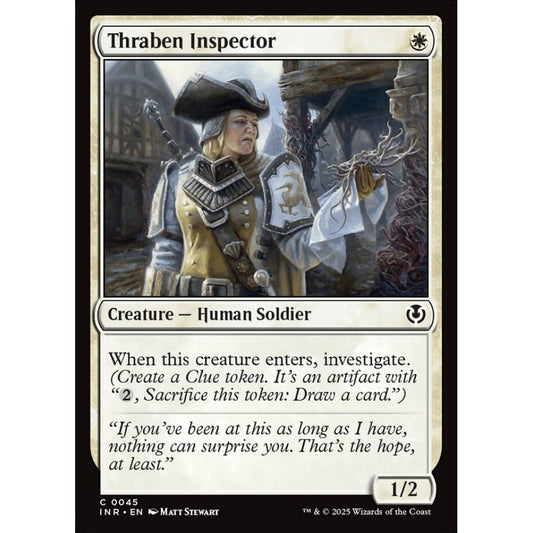 Thraben Inspector, 45, common, Magic: The Gathering, Innistrad Remastered