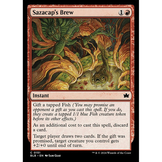 Sazacap's Brew, 151, common, Magic: The Gathering, Bloomburrow