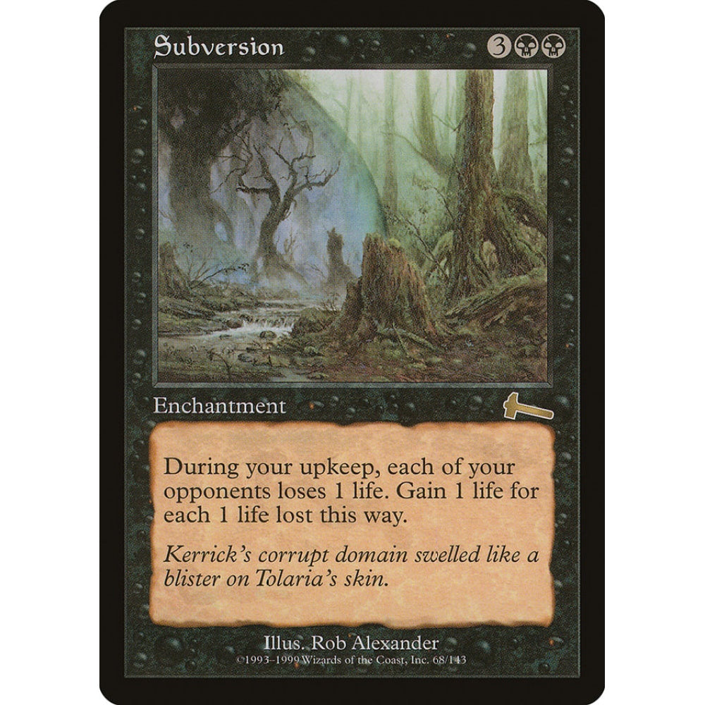 Subversion rare 68 Magic the Gathering Urza's Legacy