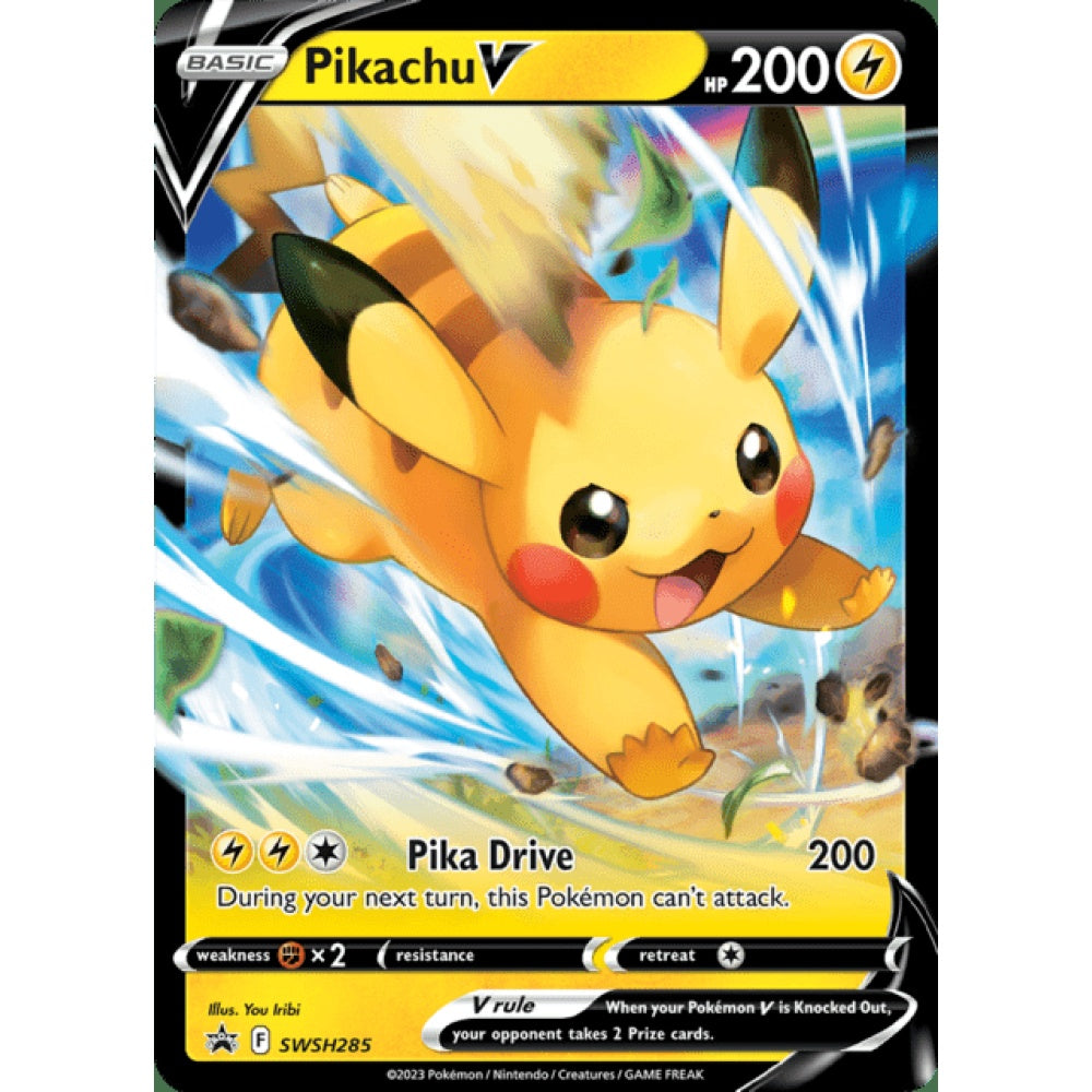 Pikachu V Black Star Promo SWSH285 Pokemon Card Game Sword & Shield Promos