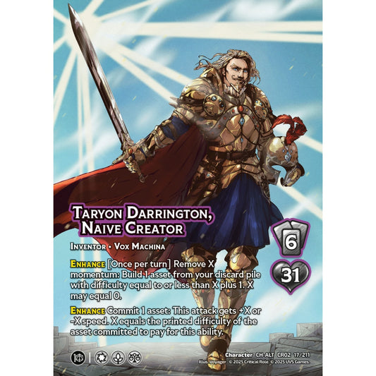 Taryon Darrington, Naive Creator, 17/211, CR02, Universus, Critical Role: Heroes Of Exandria, Character, CH-ALT