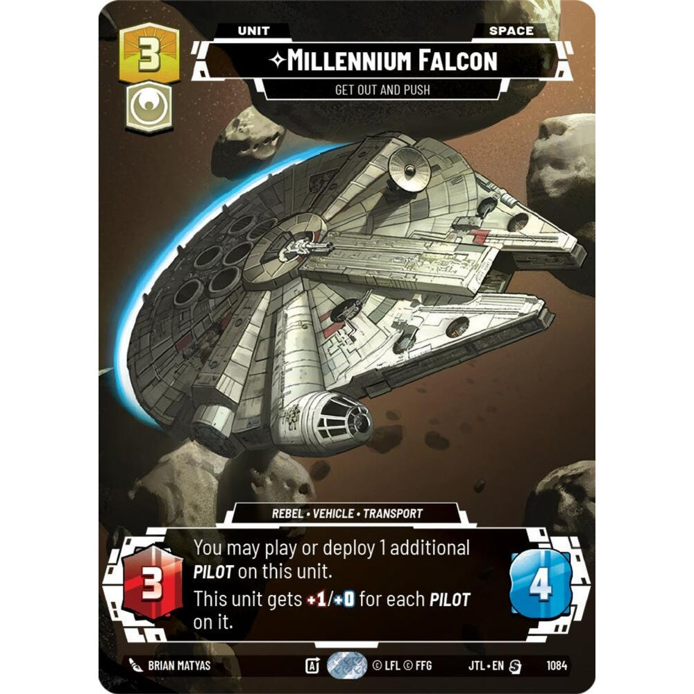 Millennium Falcon, S, JTL 1084) Prestige Foil, Star Wars Unlimited