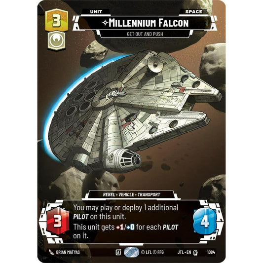 Millennium Falcon, S, JTL 1084) Prestige Foil, Star Wars Unlimited