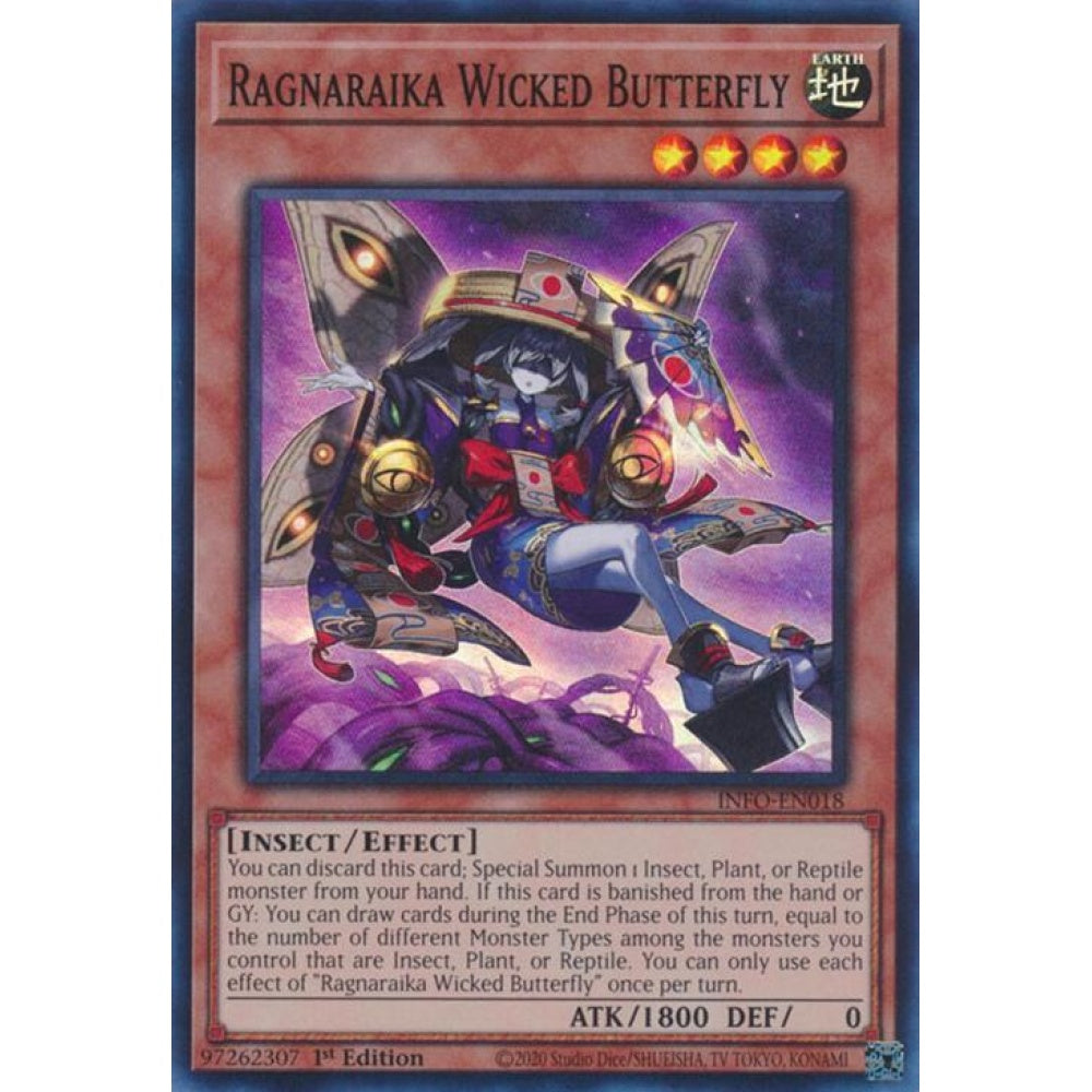 Ragnaraika Wicked Butterfly INFO-EN018 Super Yu-Gi-Oh The Infinite Forbidden