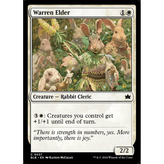 Warren Elder, 37, common, Magic: The Gathering, Bloomburrow
