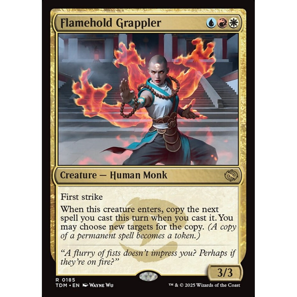 Flamehold Grappler rare 185 Magic the Gathering Tarkir: Dragonstorm