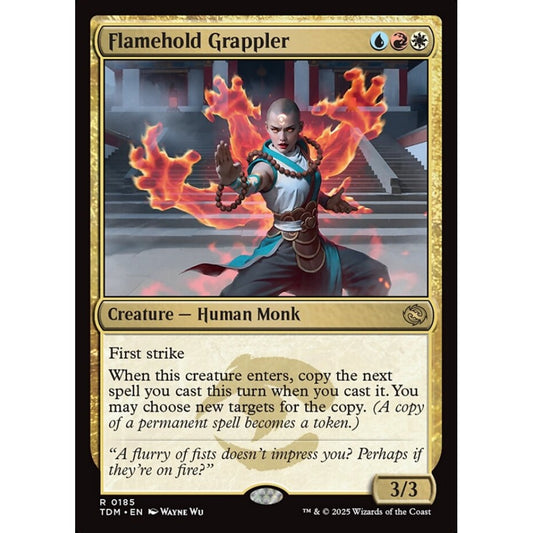 Flamehold Grappler rare 185 Magic the Gathering Tarkir: Dragonstorm