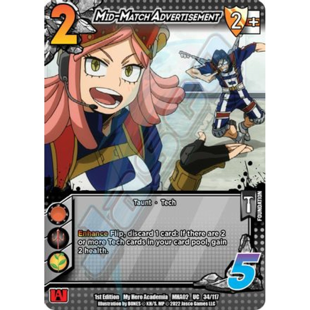 Mid-Match Advertisement, 34/117, UC, UniVersus, MHA02 Crimson Rampage