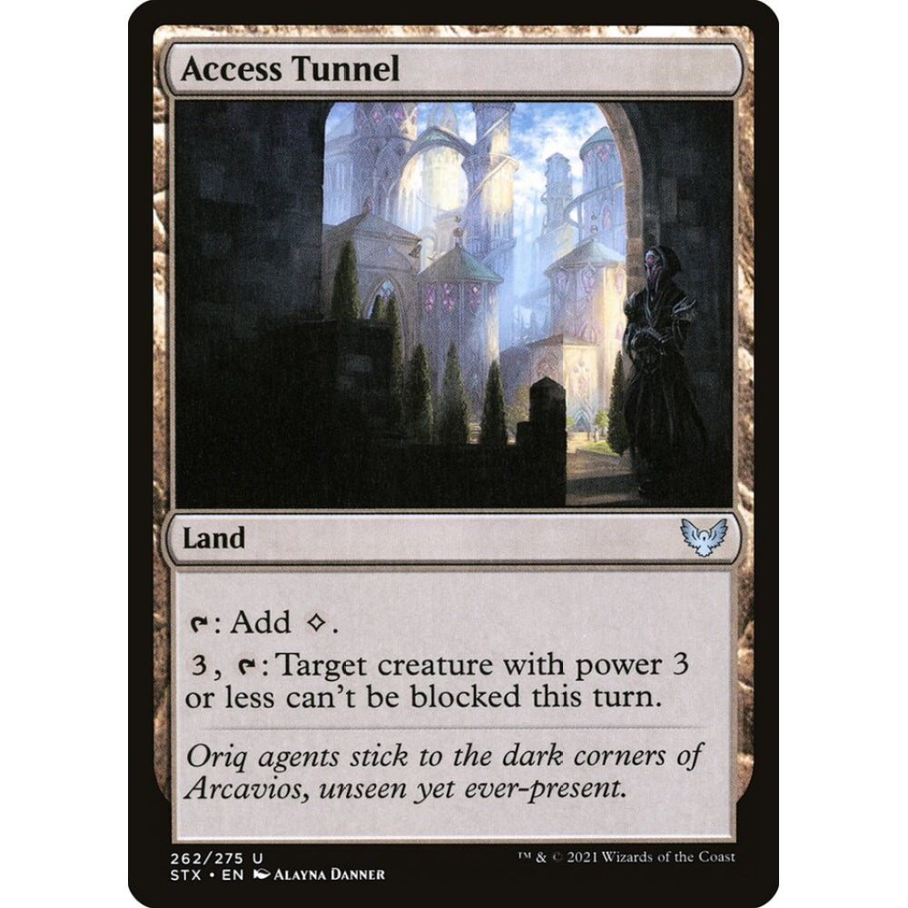 Access Tunnel uncommon 262 Magic the Gathering Strixhaven: School of Mages