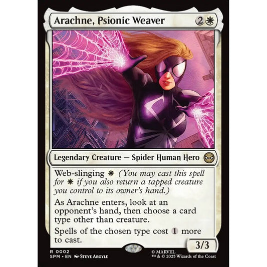 Arachne, Psionic Weaver rare 2 Magic the Gathering Marvel's Spider-Man
